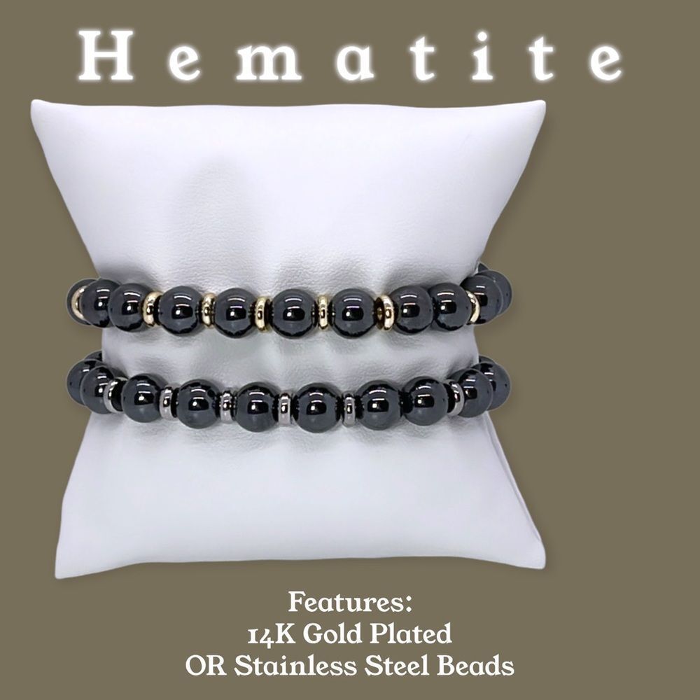 NWT Wool + Pepper Co. Hematite Bracelet